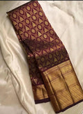 Royal Antique Gold Kanjivaram Silk Saree with Temple Zari Border & Rich Pallu | Premium Wedding Traditional Saree